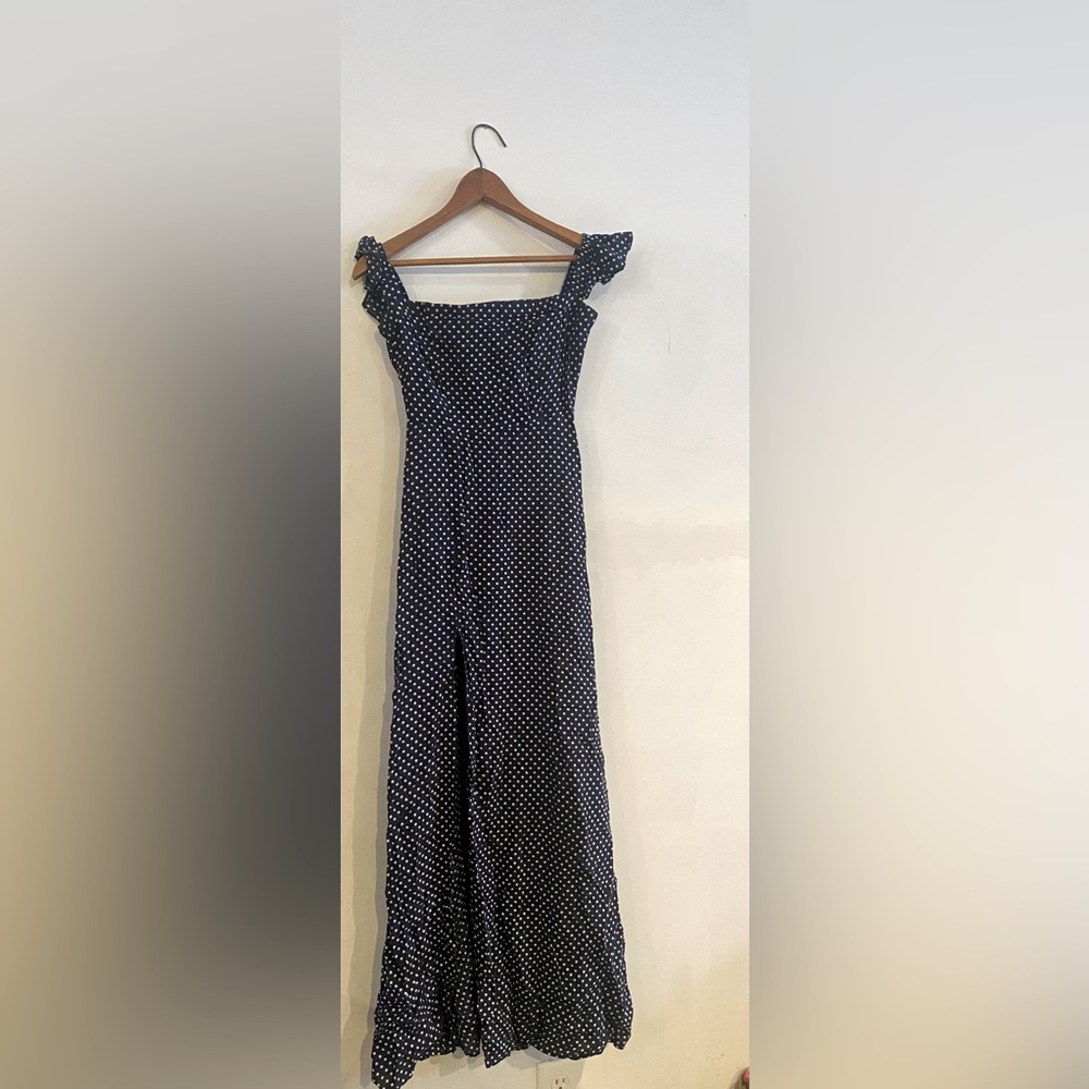Blue polkadot dress